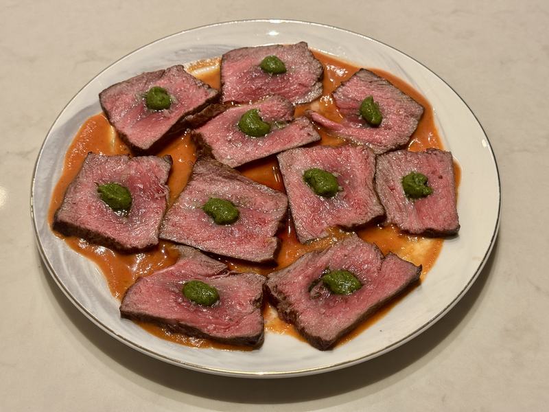 Beef Tetaki on Asian spread
